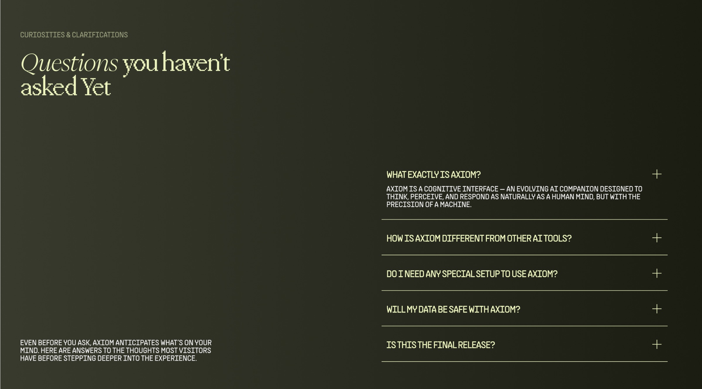 AXIOM — Concept AI Interface Image 6