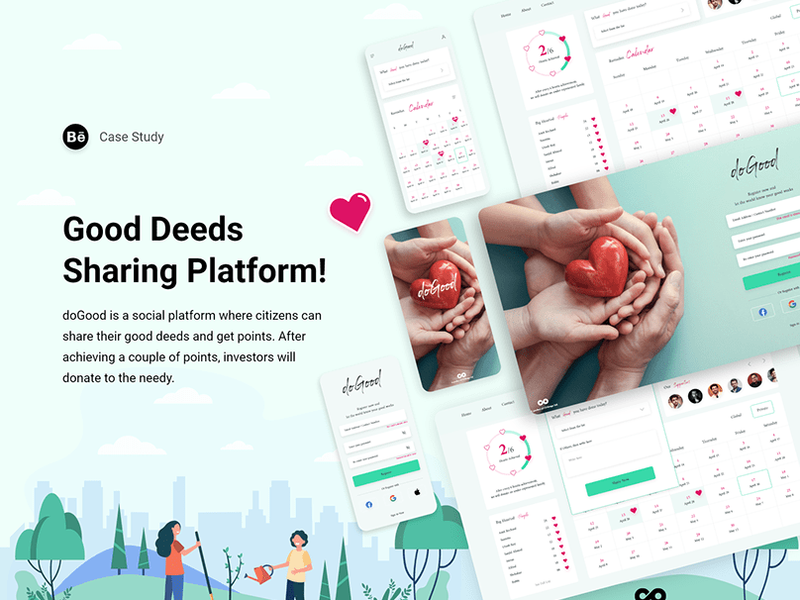UX Case Study- doGood, a good-deed sharing website