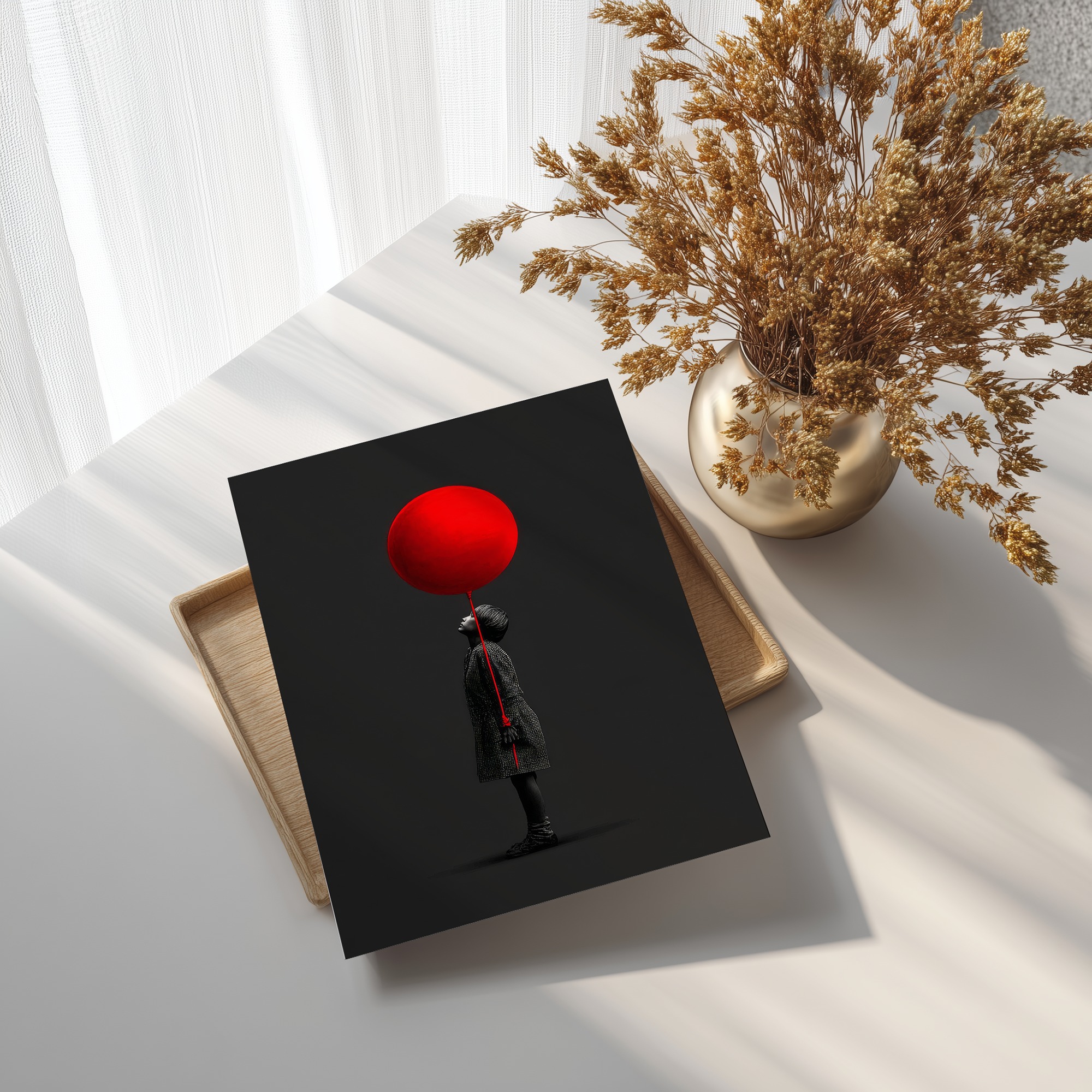 A Red Thought – Fine Art Print by Cristina Ardelean Image 0