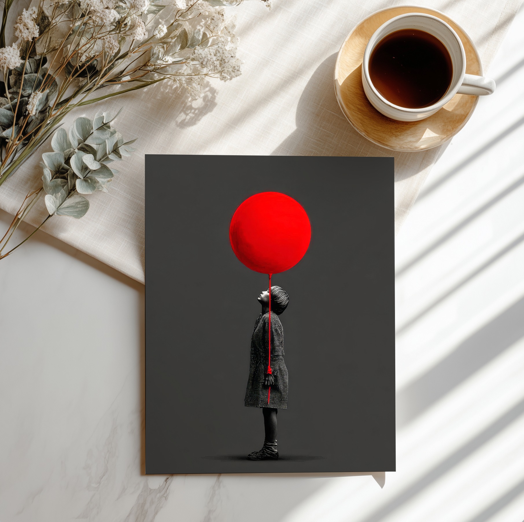 A Red Thought – Fine Art Print by Cristina Ardelean Image 1