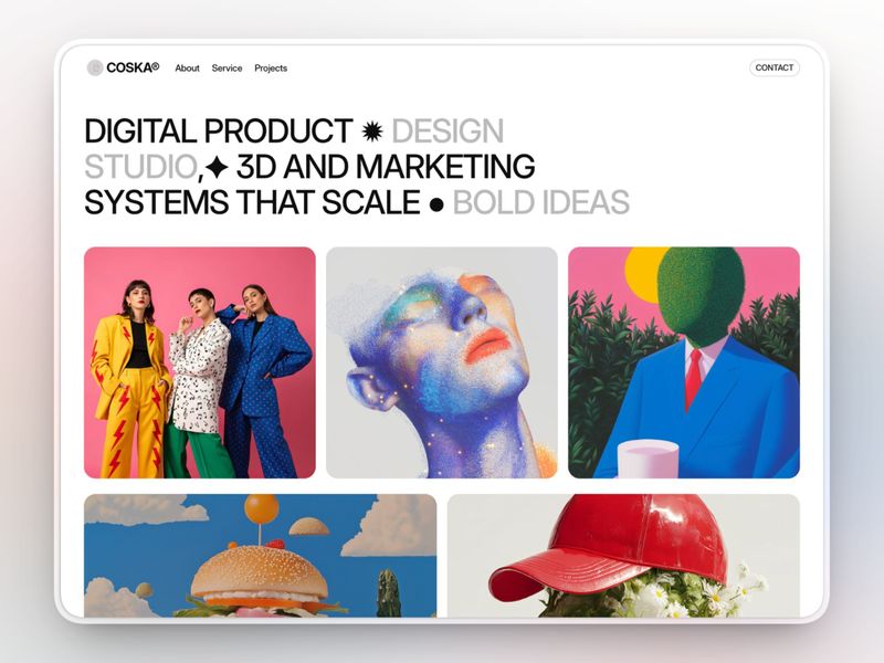 Coska - Free Framer Bold Portfolio Website Template