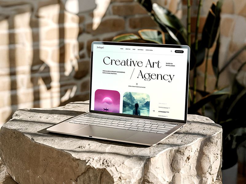 Artiqué – Creative Agency Landing Page