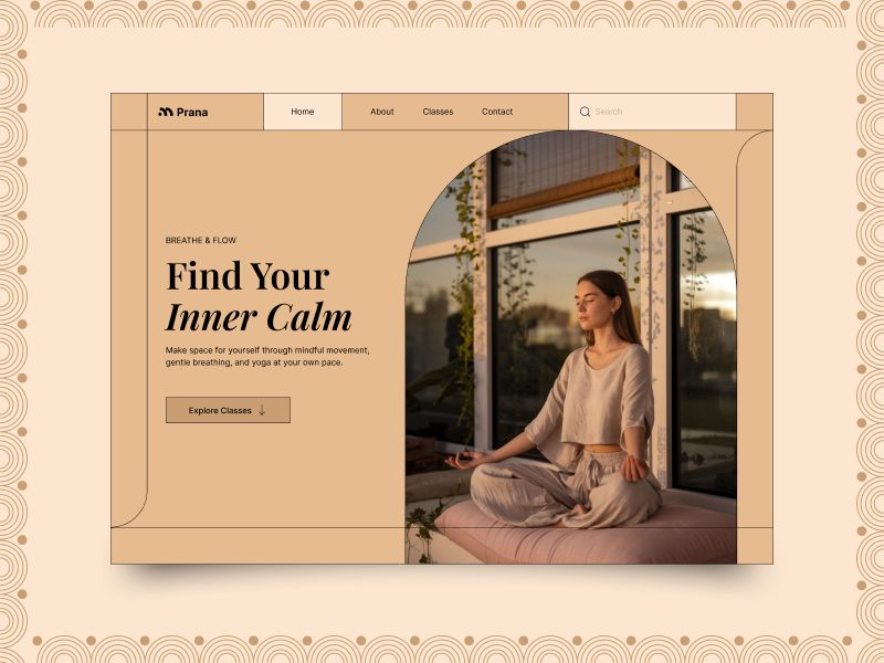 Prana - Yoga & Wellness Website Design