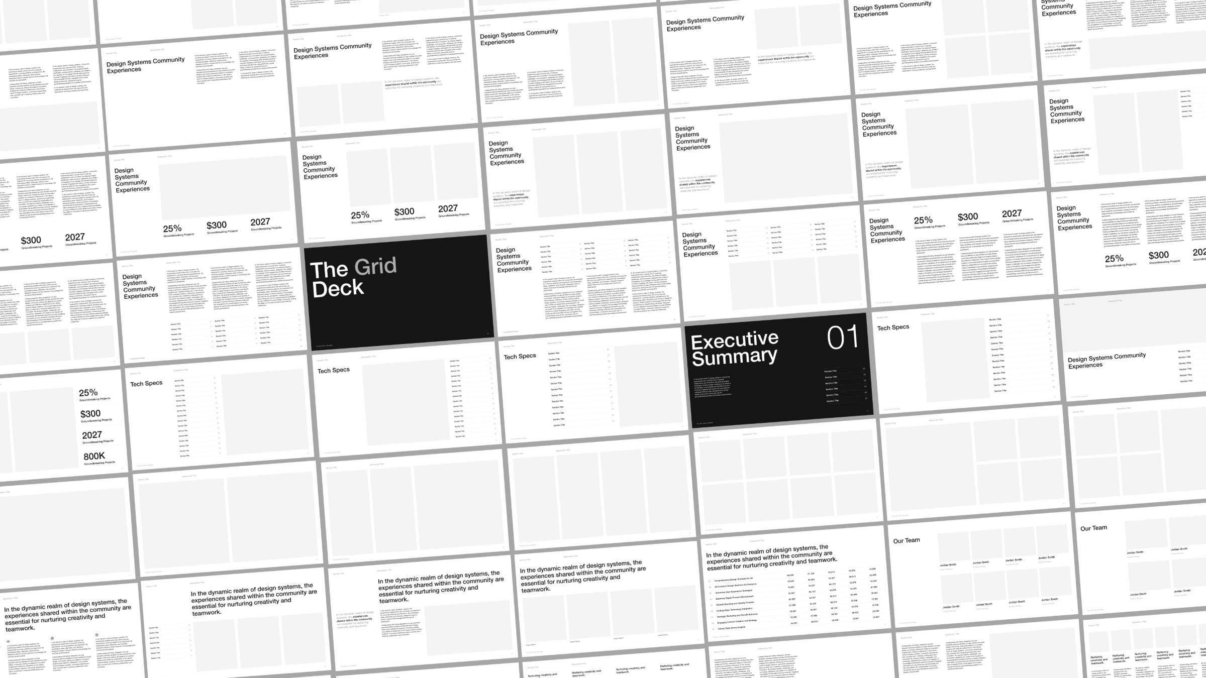 🏁 The Grid Deck Template Figma & Figma Slides Image 0