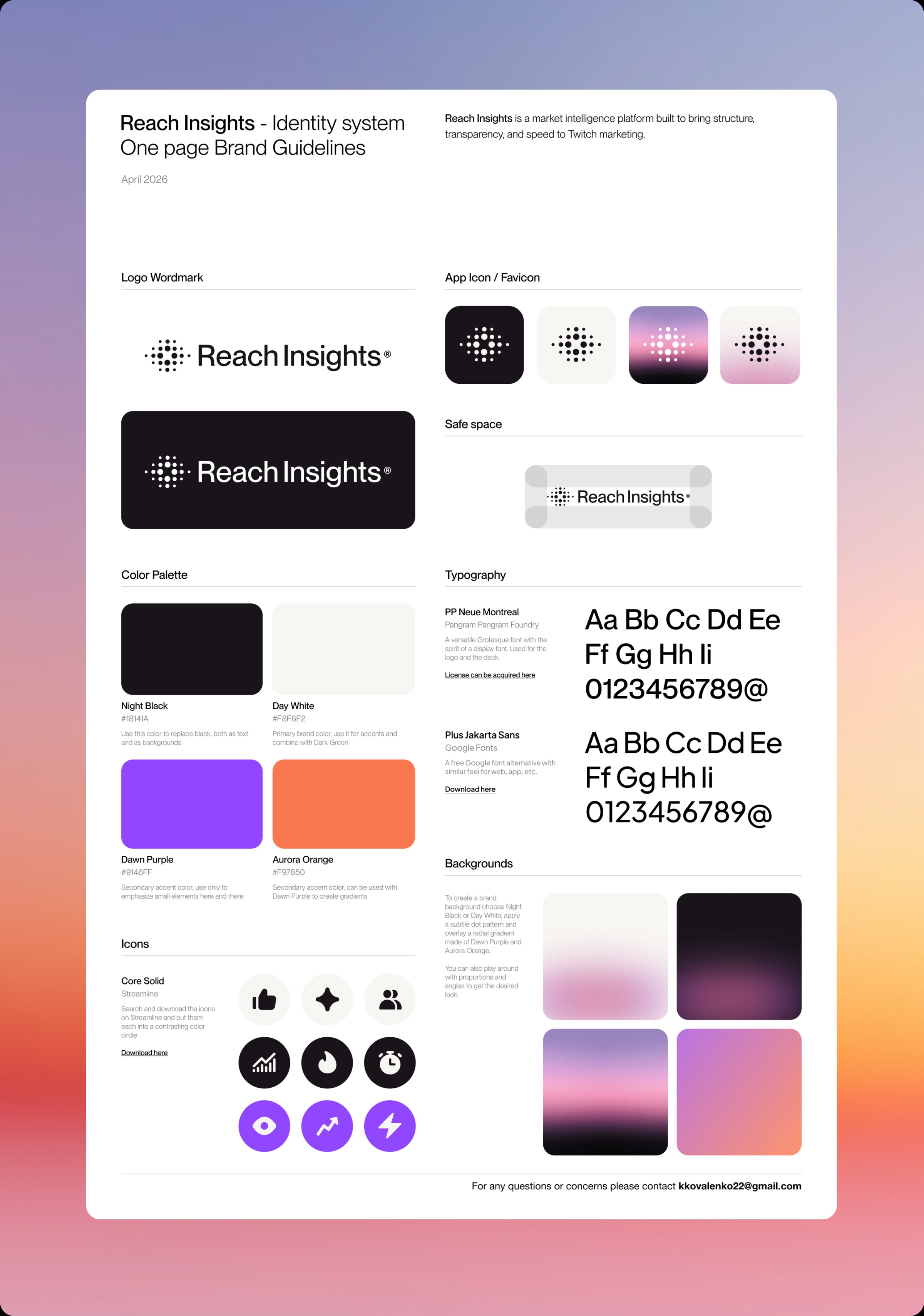 Reach Insights Brand ID & Sales Deck Image 1
