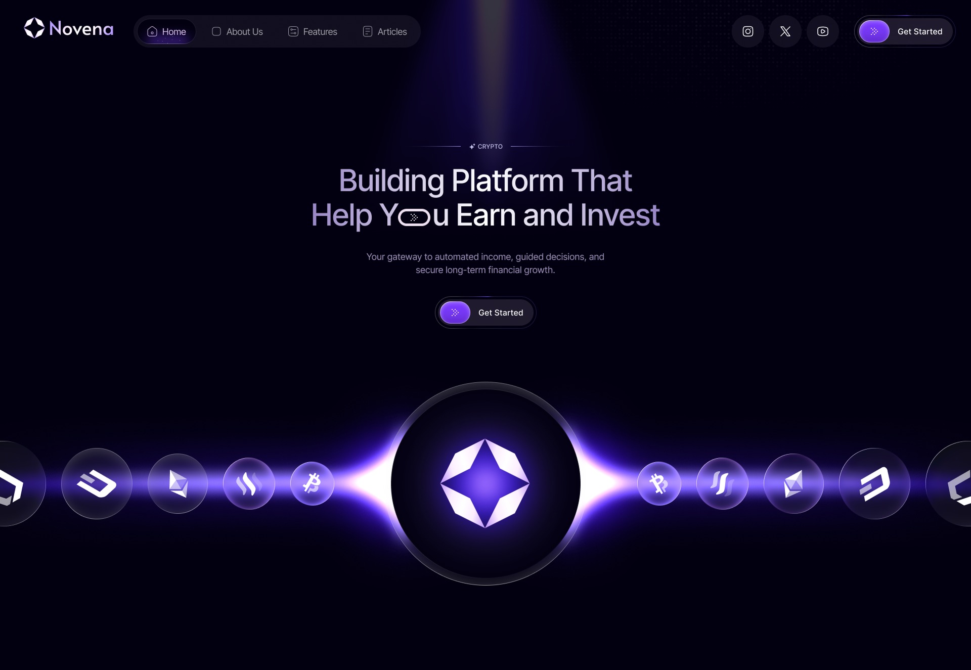 Crypto Platform Landing Page UI 🚀 Image 0