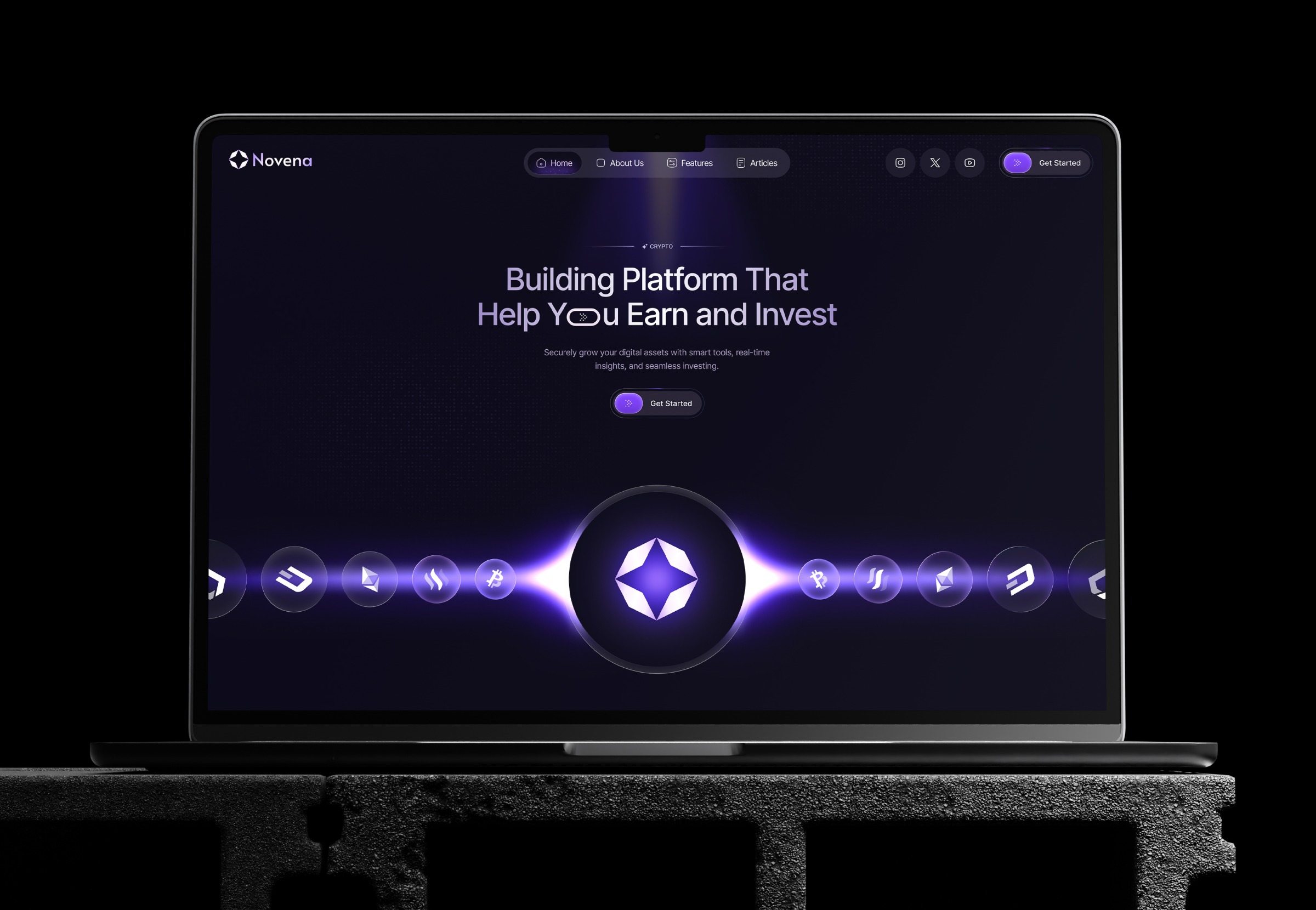 Crypto Platform Landing Page UI 🚀 Image 1