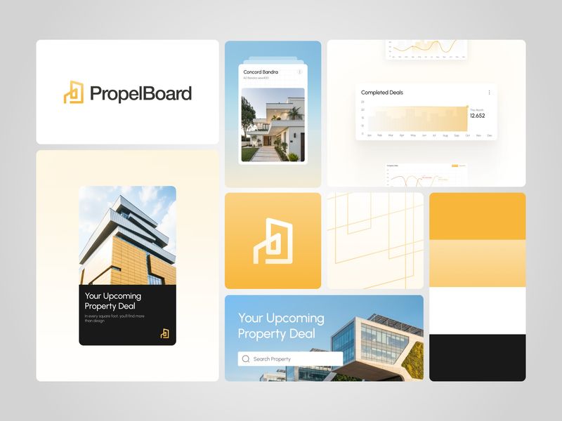 Bento Branding Visual Identity for Modern Real Estate