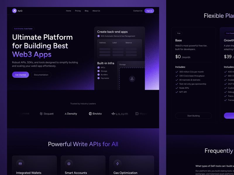 APIQ — Web3 Blockchain Website