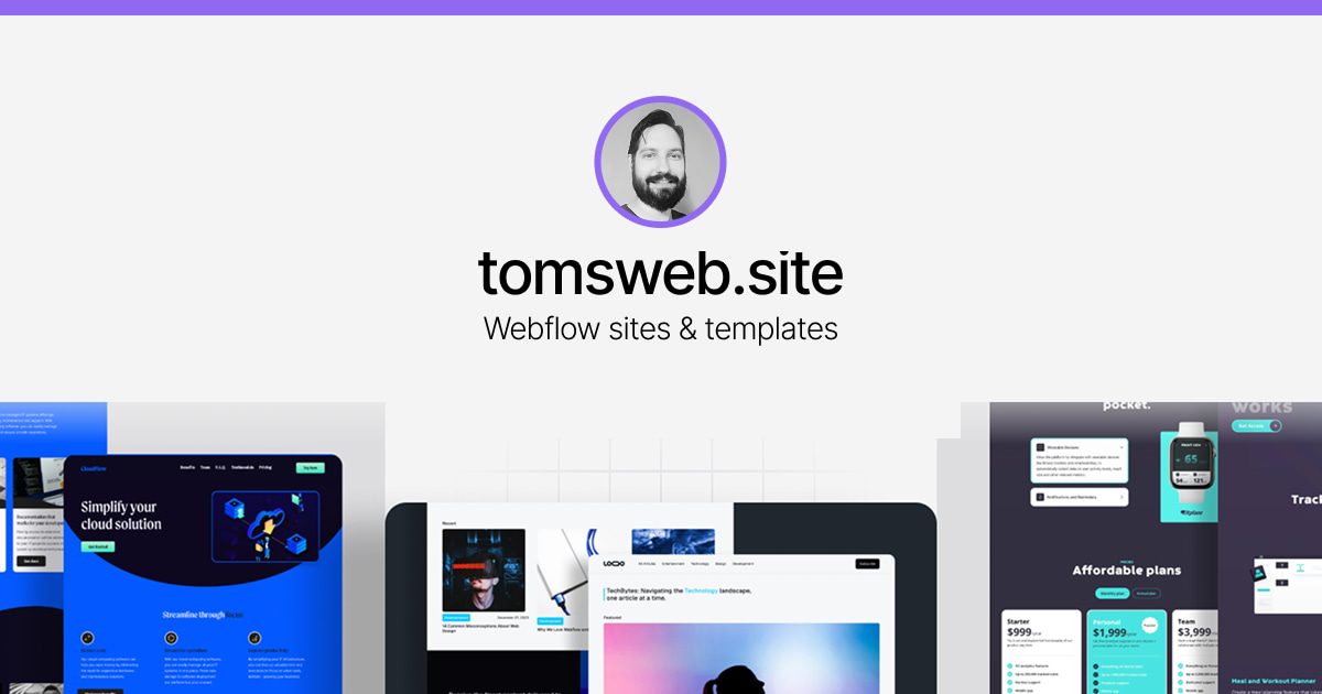 Webflow Sites & Templates for SaaS & AI Businesses