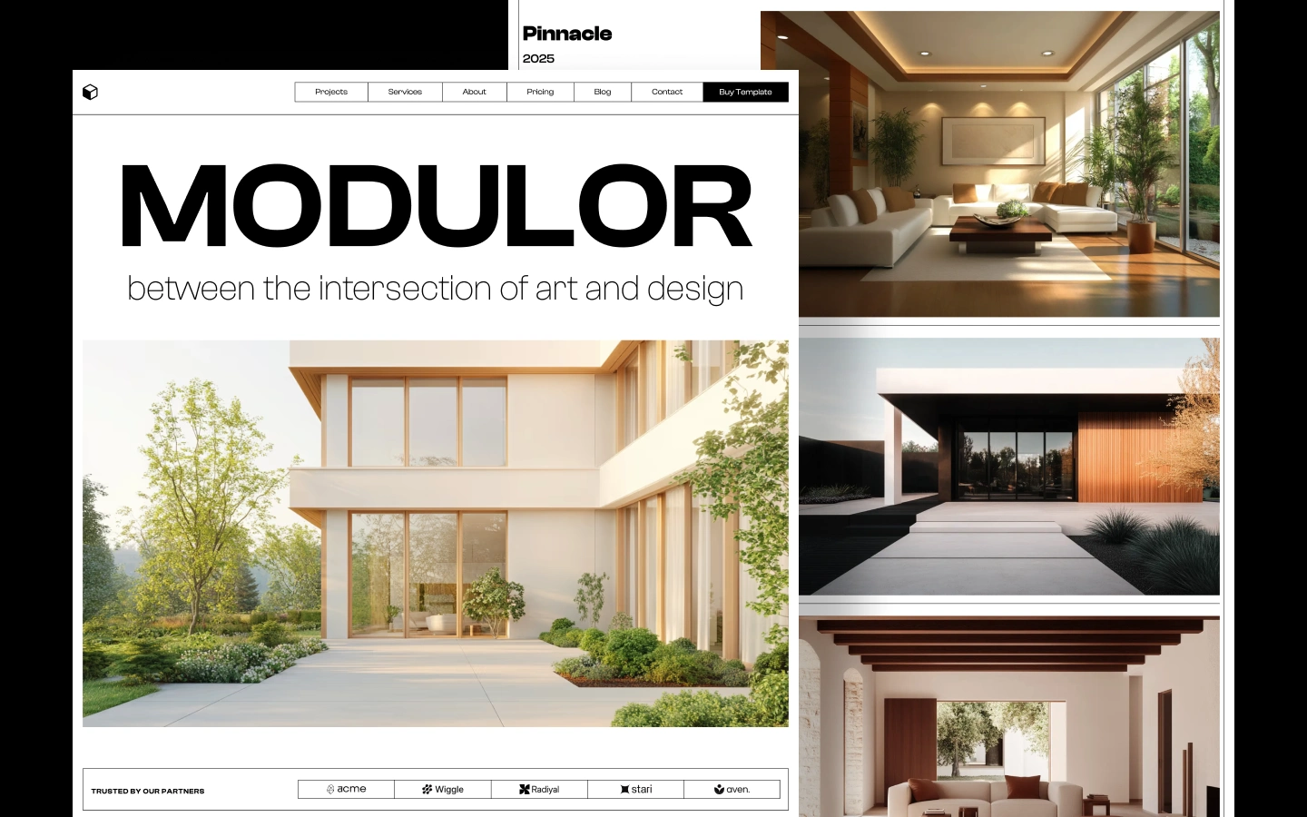Modulor - Architecture & Interior Design Themed Webflow Template