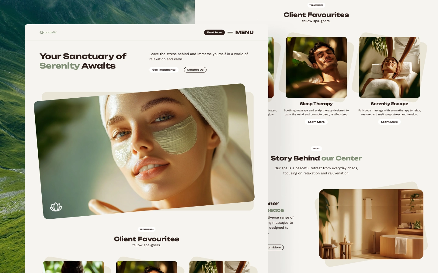 LotusW - Wellness & Spa Themed Webflow Template