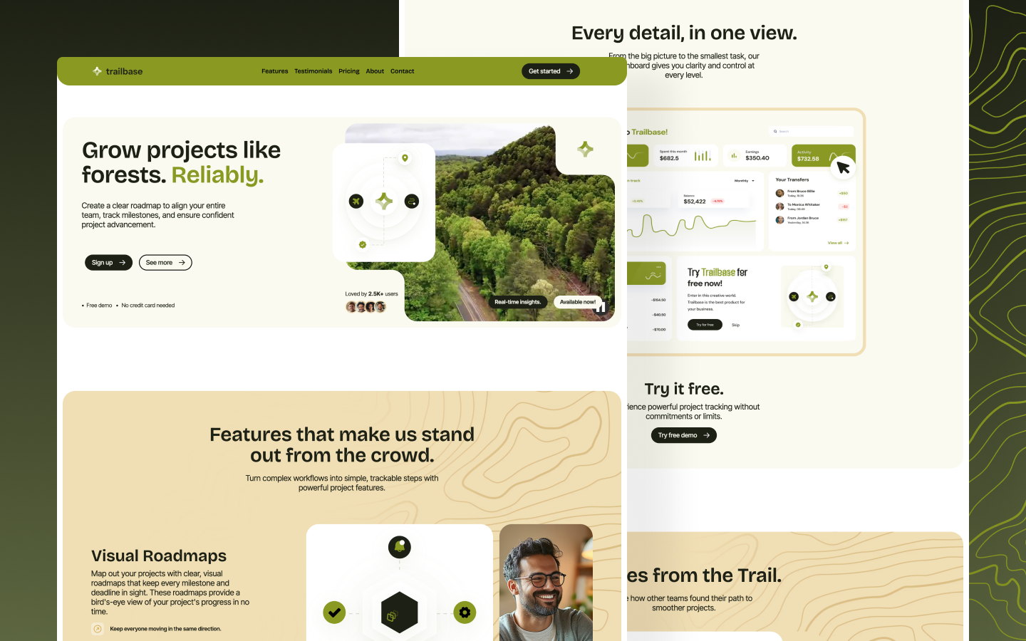 Trailbase - Technology & Environment Themed Webflow Template