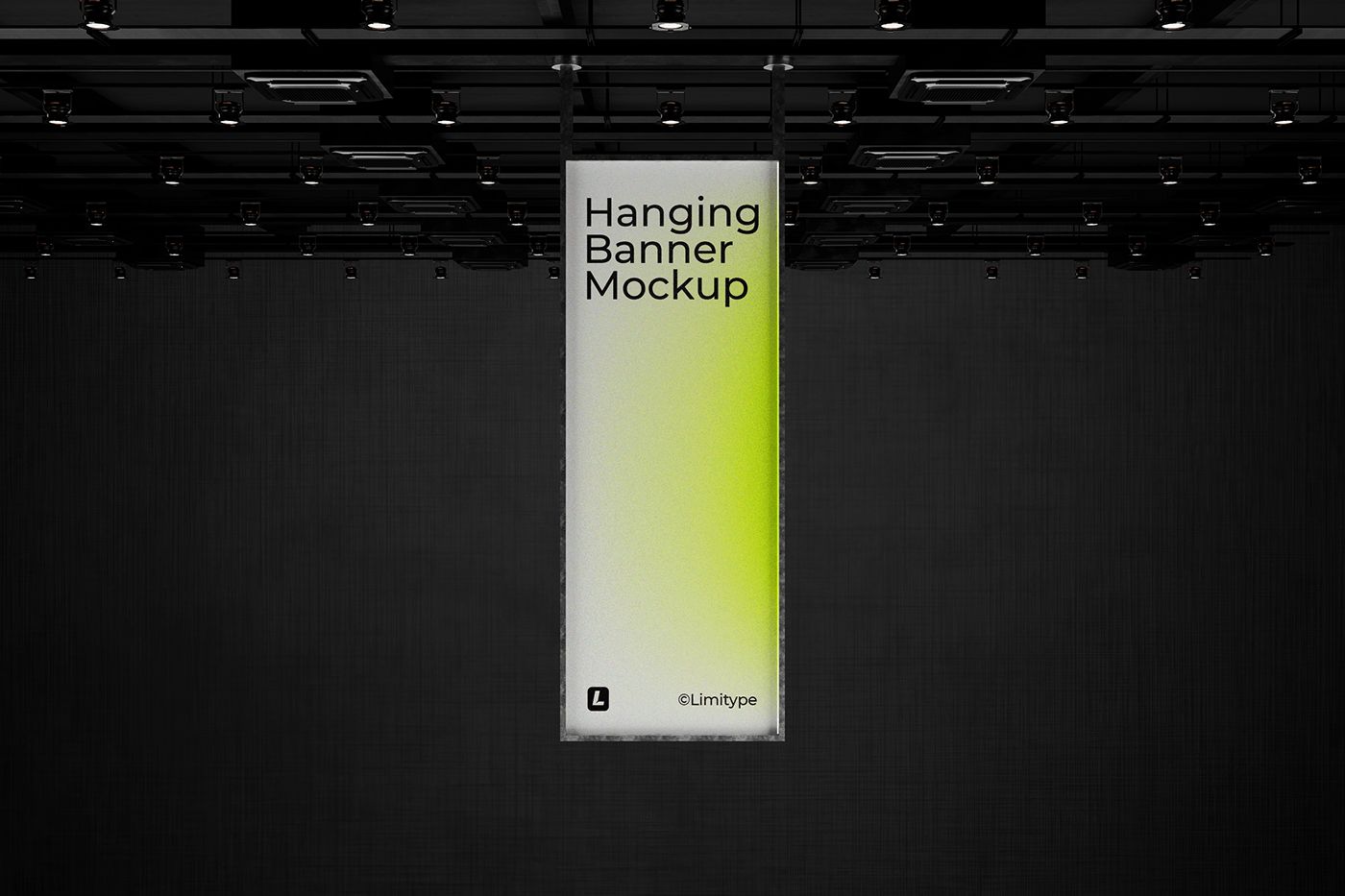 Hanging Banner Mockup - 100% Free