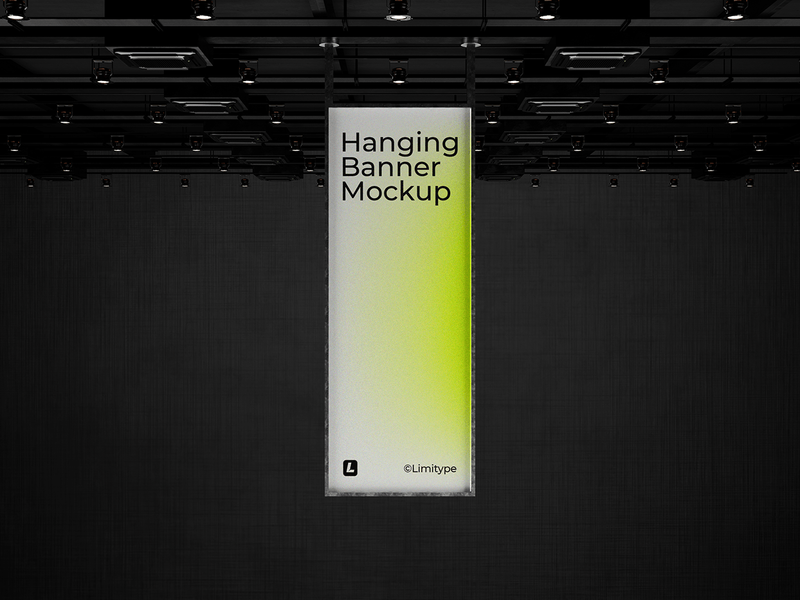 Hanging Banner Mockup - 100% Free