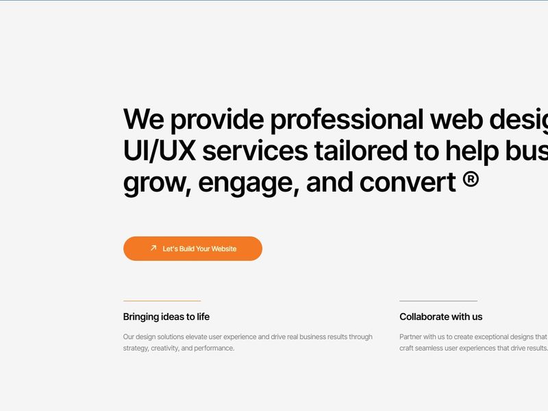 Home - Website UI design service