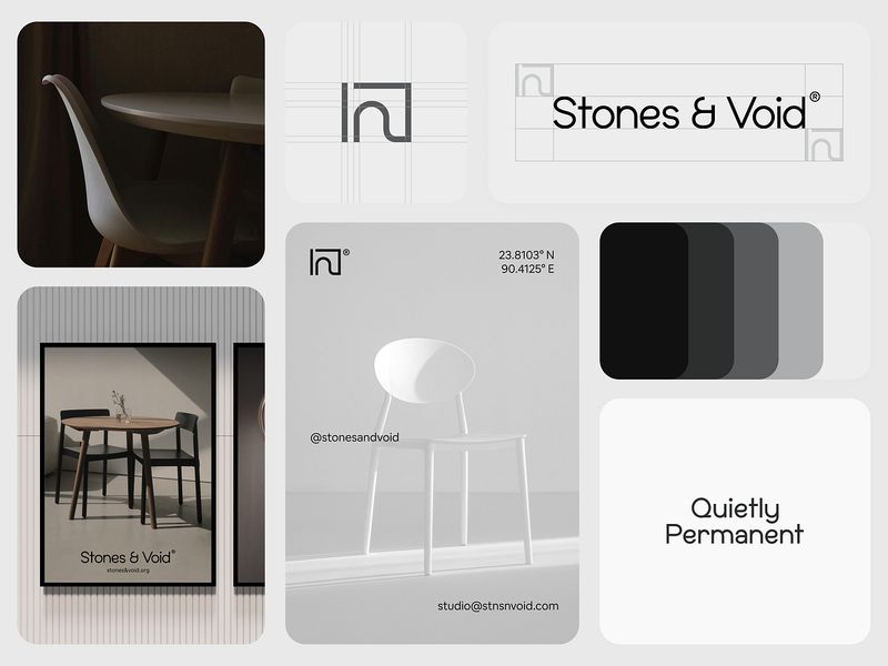 Stones & Void - Furniture Brand Identity Design