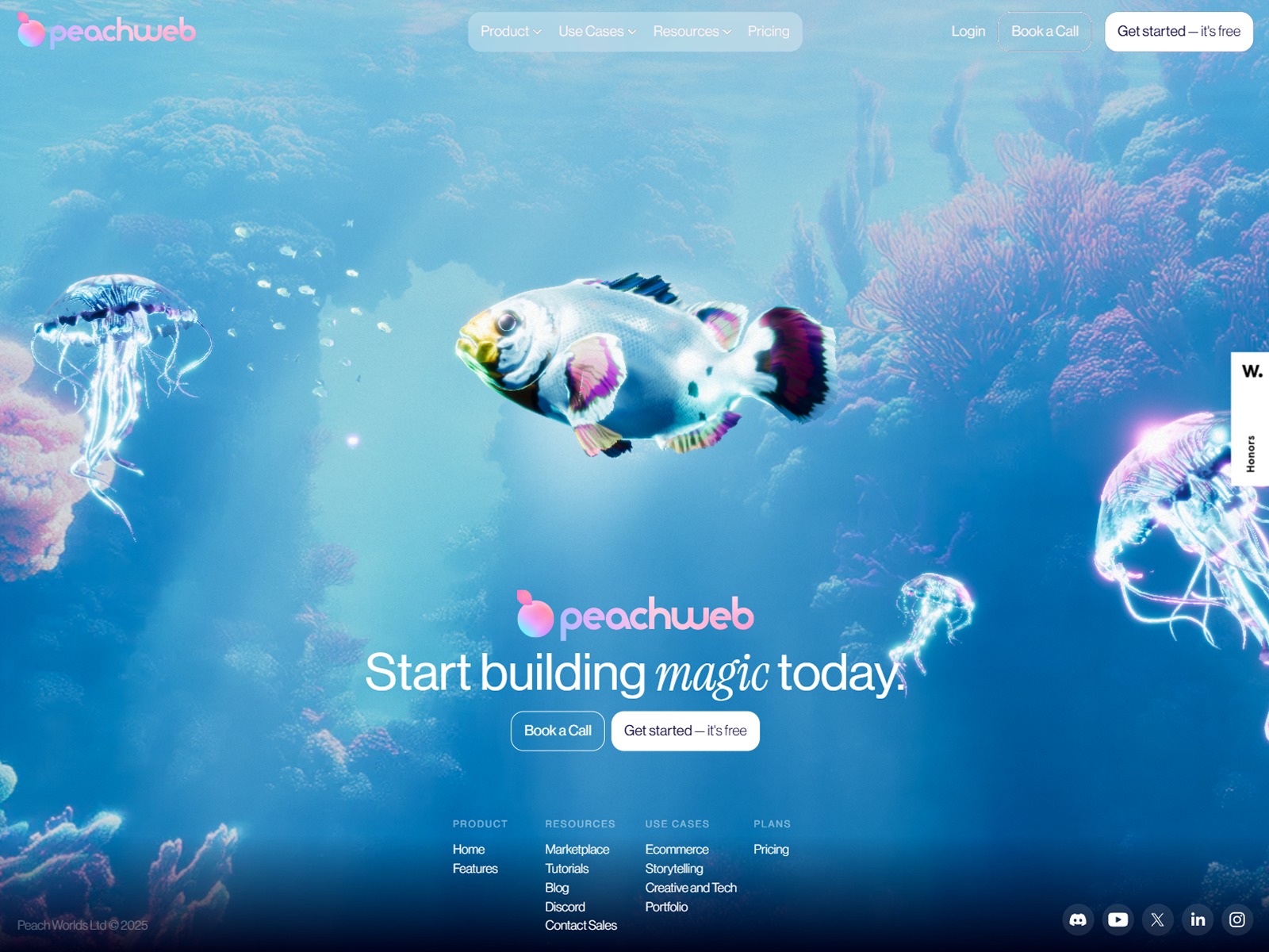PeachWeb 3D Website Builder