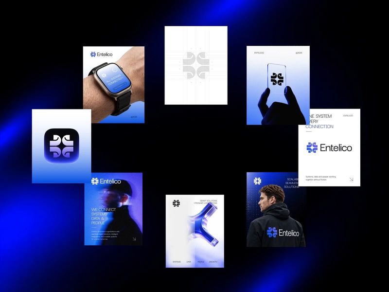 Visual Assets & Social Media Templates – Brand Identity System for an AI Infrastructure Company