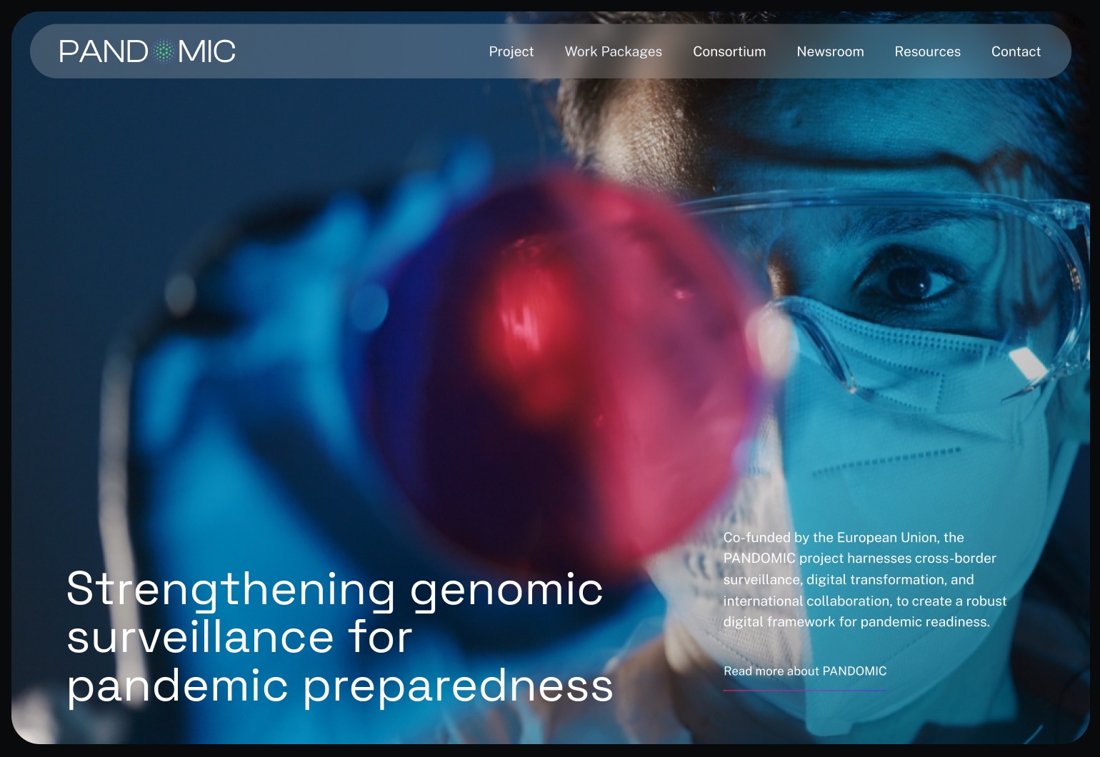 Pandomic Website : Digital Platform for Public Health Innovation - Dino Zara — Designer Image 2