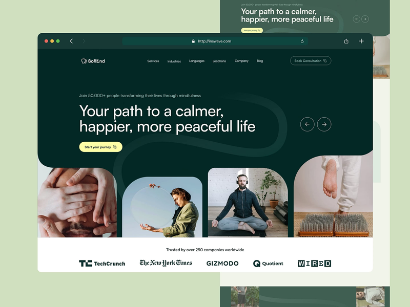 SoMind Showcase —  Landing, Branding, Marketing & More by Ashadul Islam Samiul for Vislume - ​Design Agency