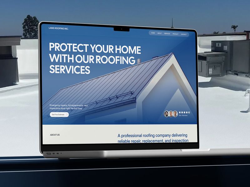 Roofing Services Website Redesign | Modern Concept