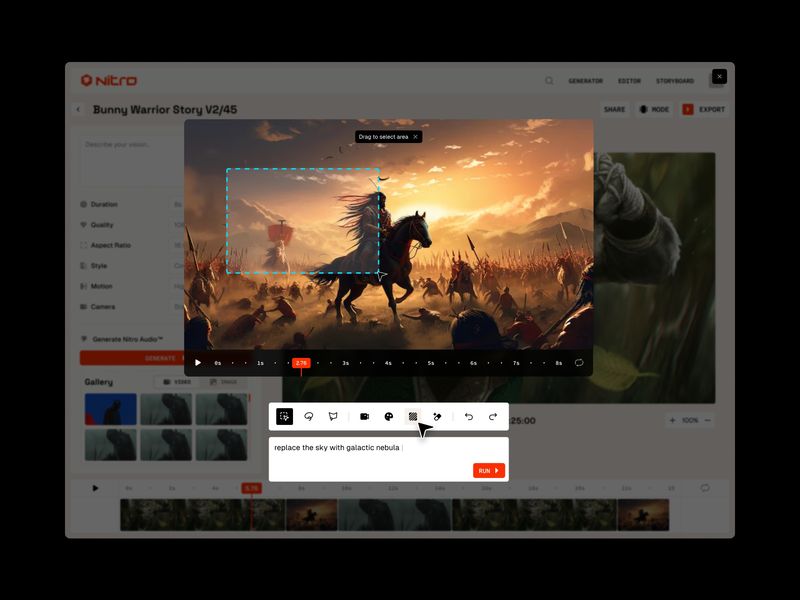Nitro AI - Storyboard and Video Editing