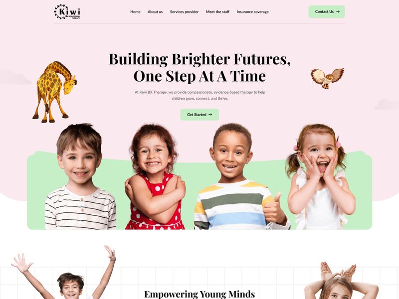 Kiwi Behavioral Therapy | Pediatric ABA Web Design