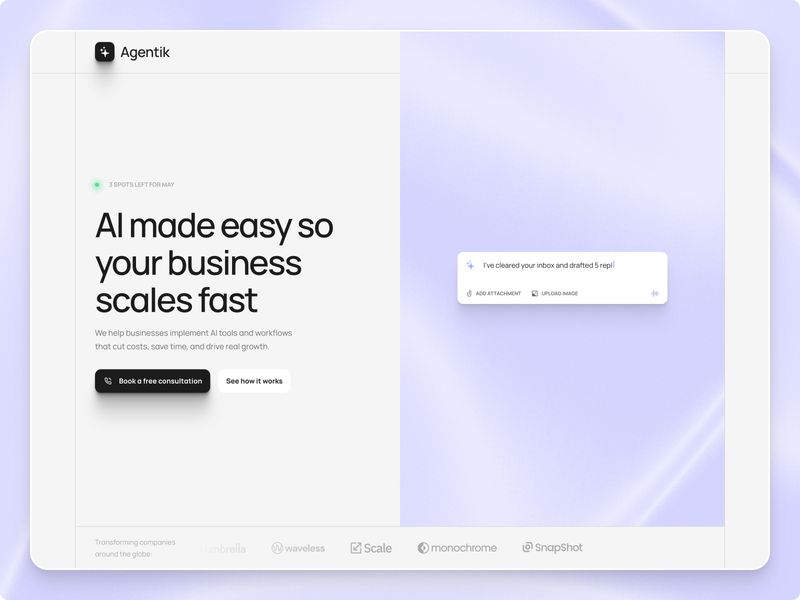 Agentik by Ramish Aziz - Uncategorized design asset by framer