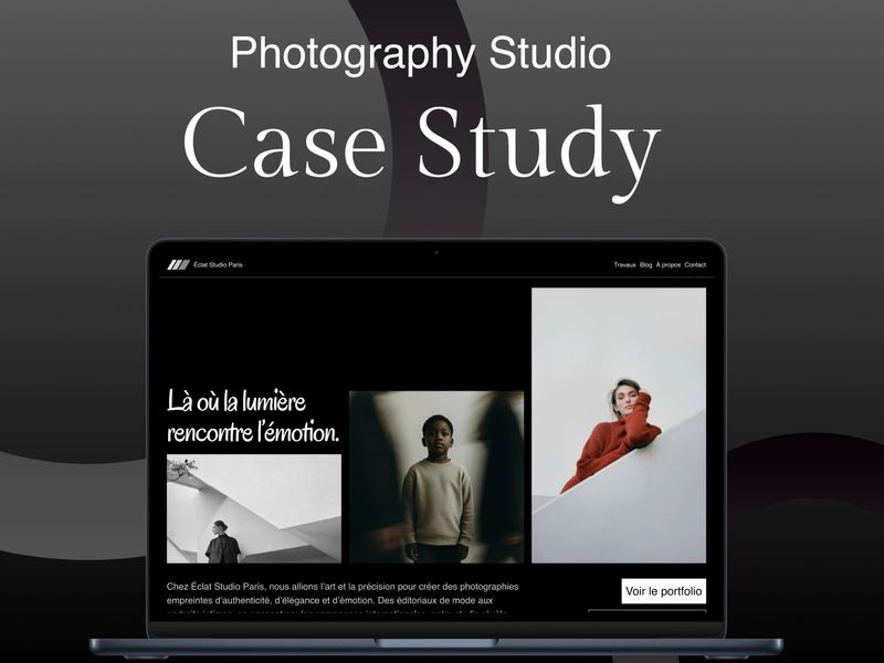 Éclat Studio Paris Website | UI/UX Design