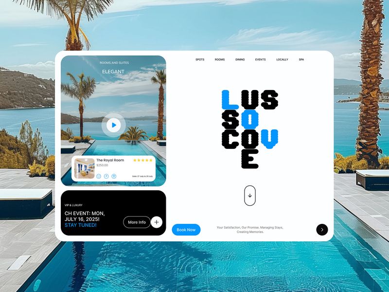 Luso Cove - Luxury hotel website by Vexo Lab