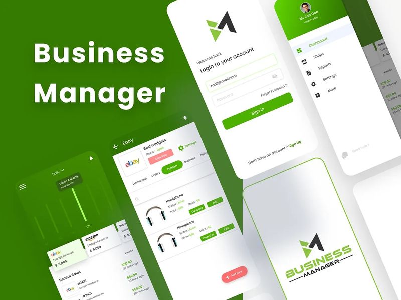 Business Manager App UI