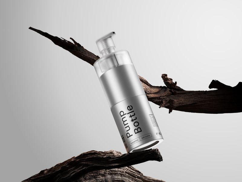 Pump Bottle Mockup