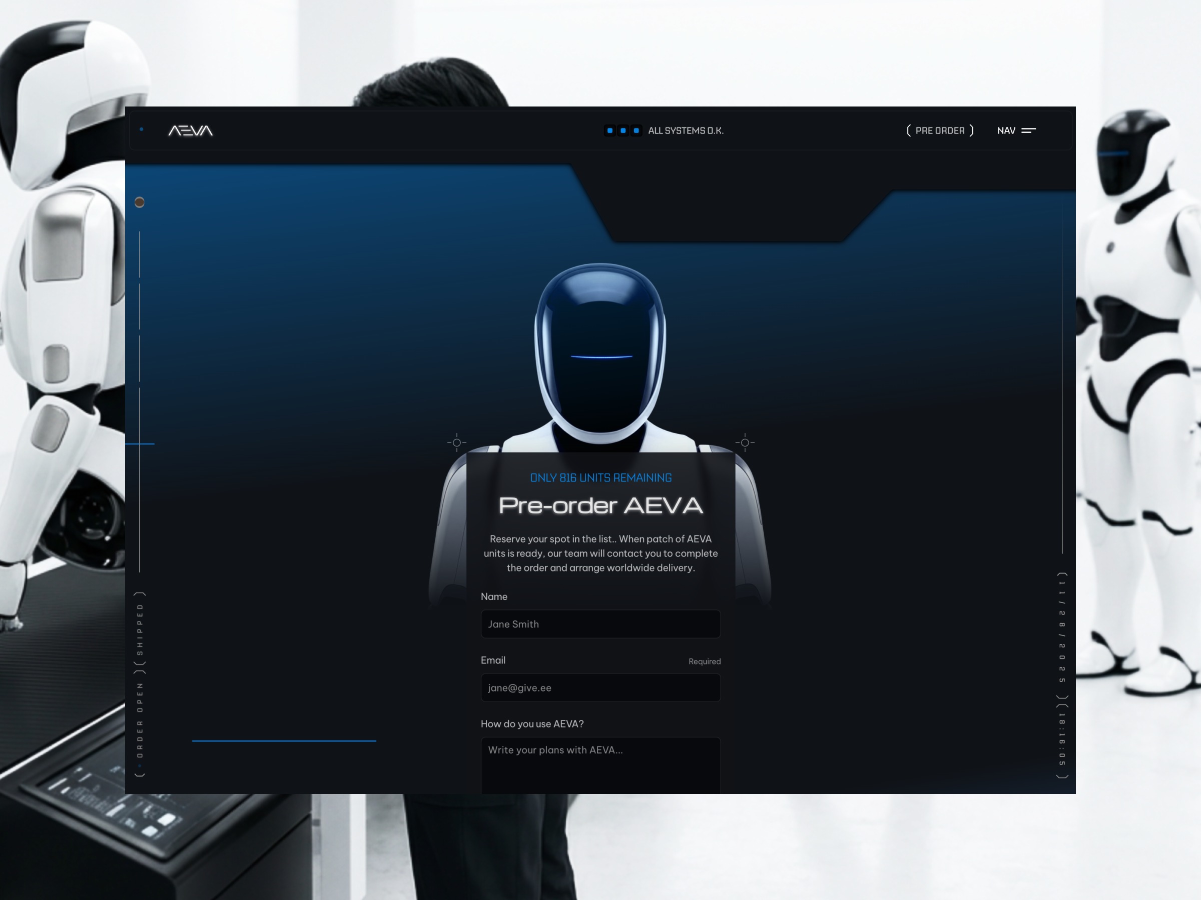 AEVA Free Framer template Image 1