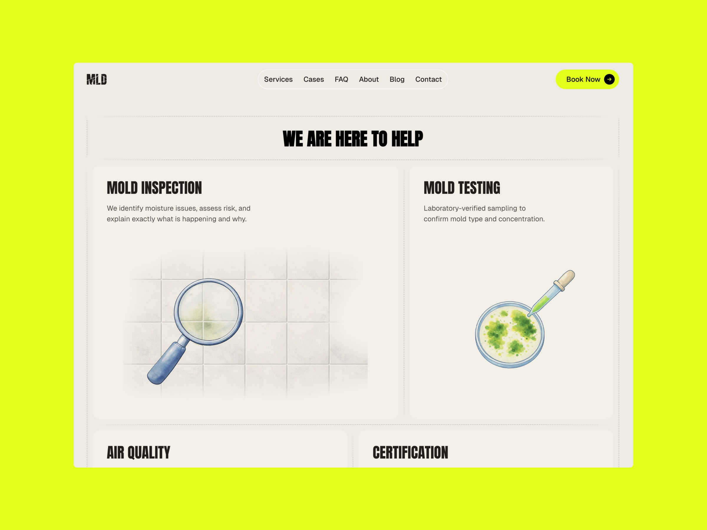 MLD - Mold Inspection Framer template Image 0