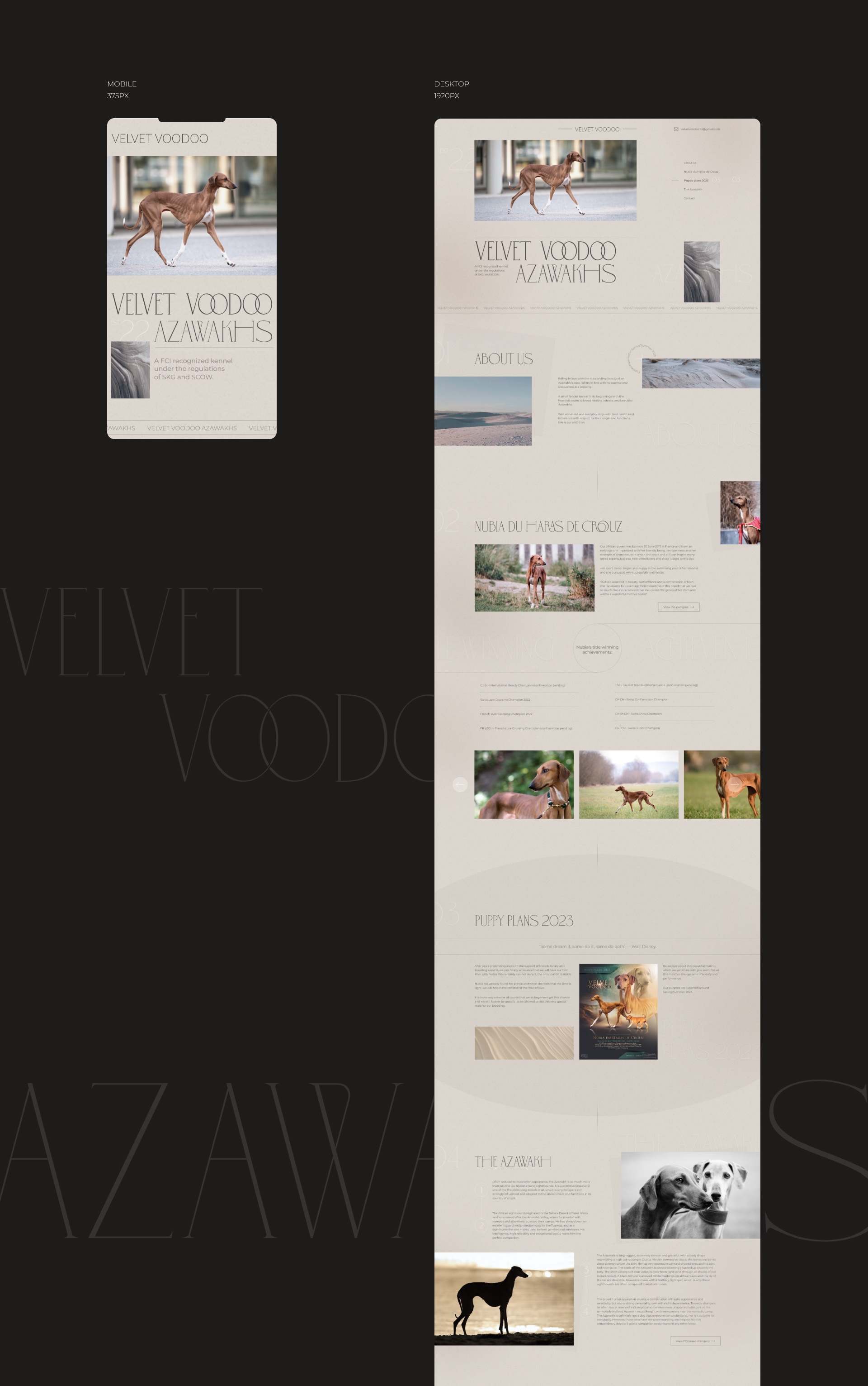 Website for a dog kennel Image 2