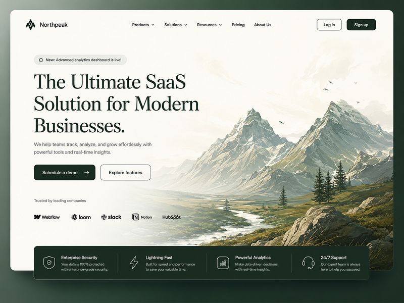 Clean B2B Website Concept