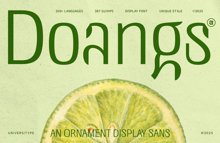 UT Doangs - An Ornament Display Font