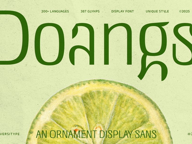 UT Doangs - An Ornament Display Font