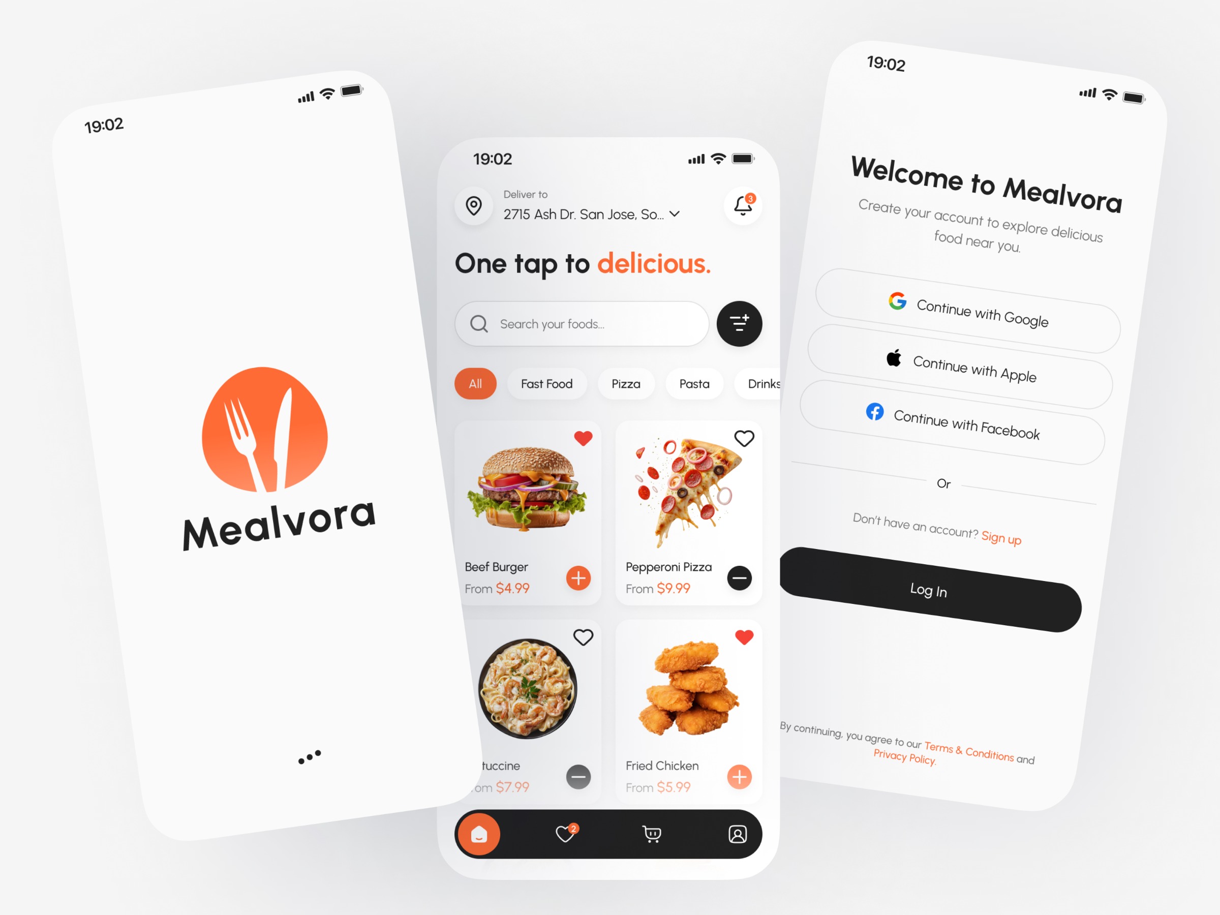 Mealvora — Food Delivery App UI Image 0