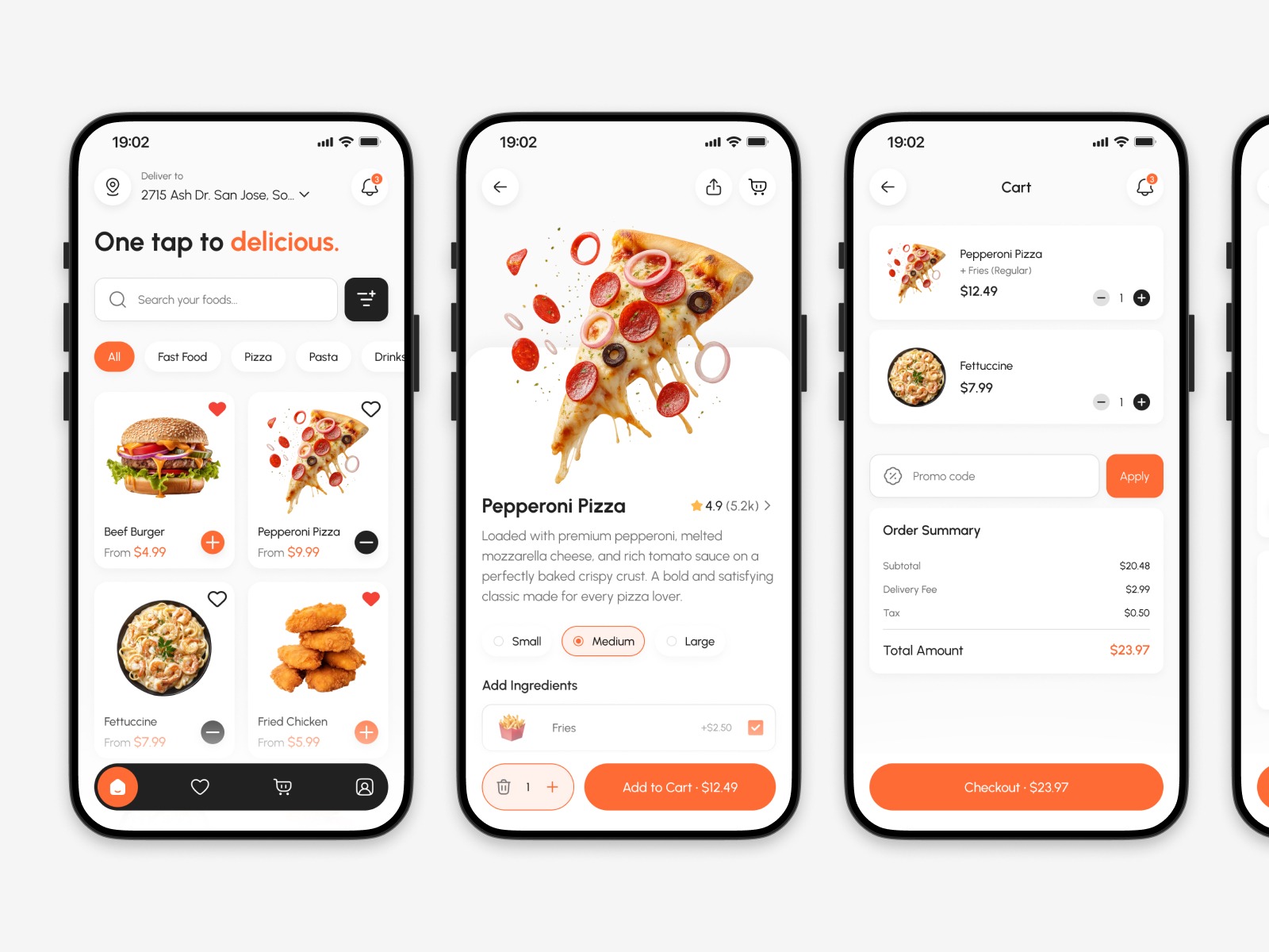 Food Delivery Mobile App UI Design — Mealvora Image 3