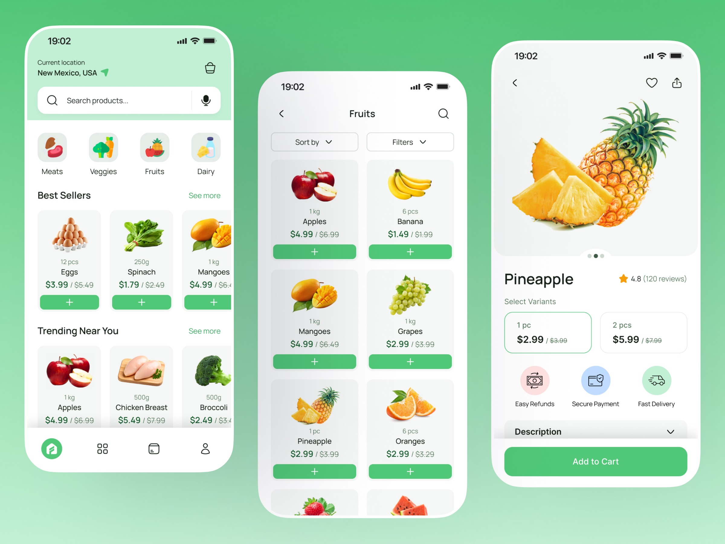 Grocery Delivery Mobile App UI Design — FrushGo Image 0