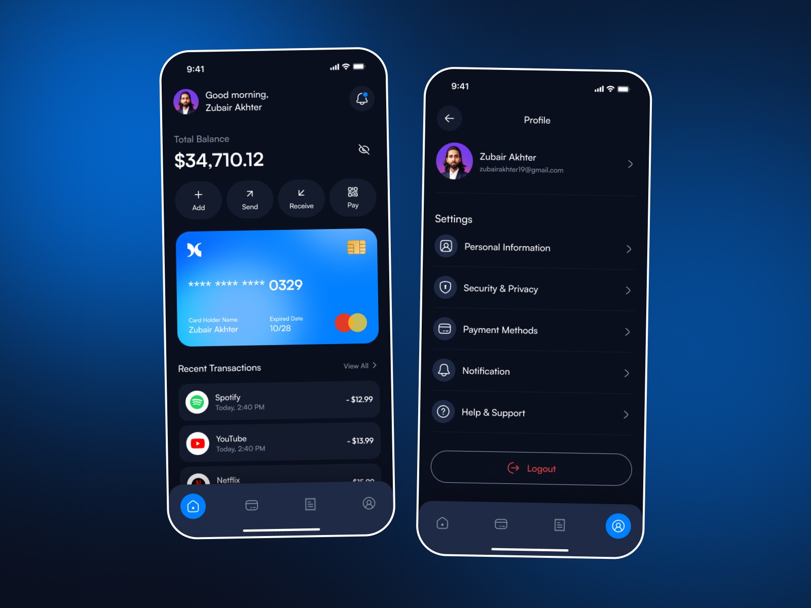 Nevo | Finance Mobile App Design Image 0
