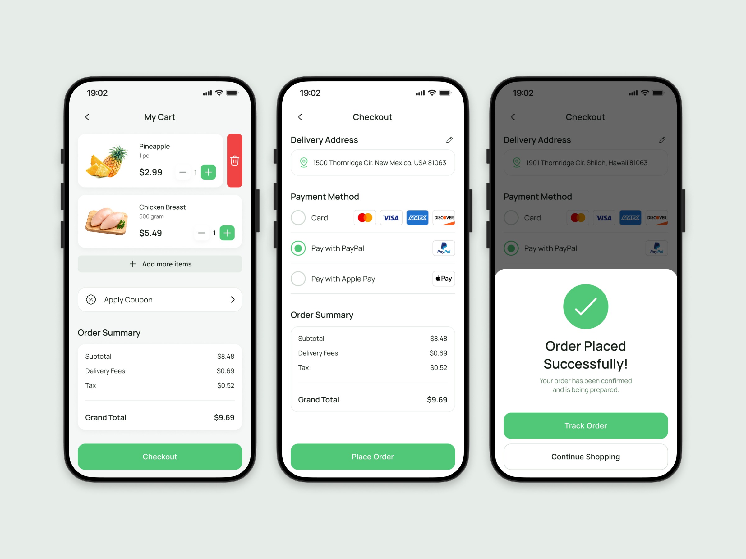Grocery Delivery Mobile App UI Design Image 0