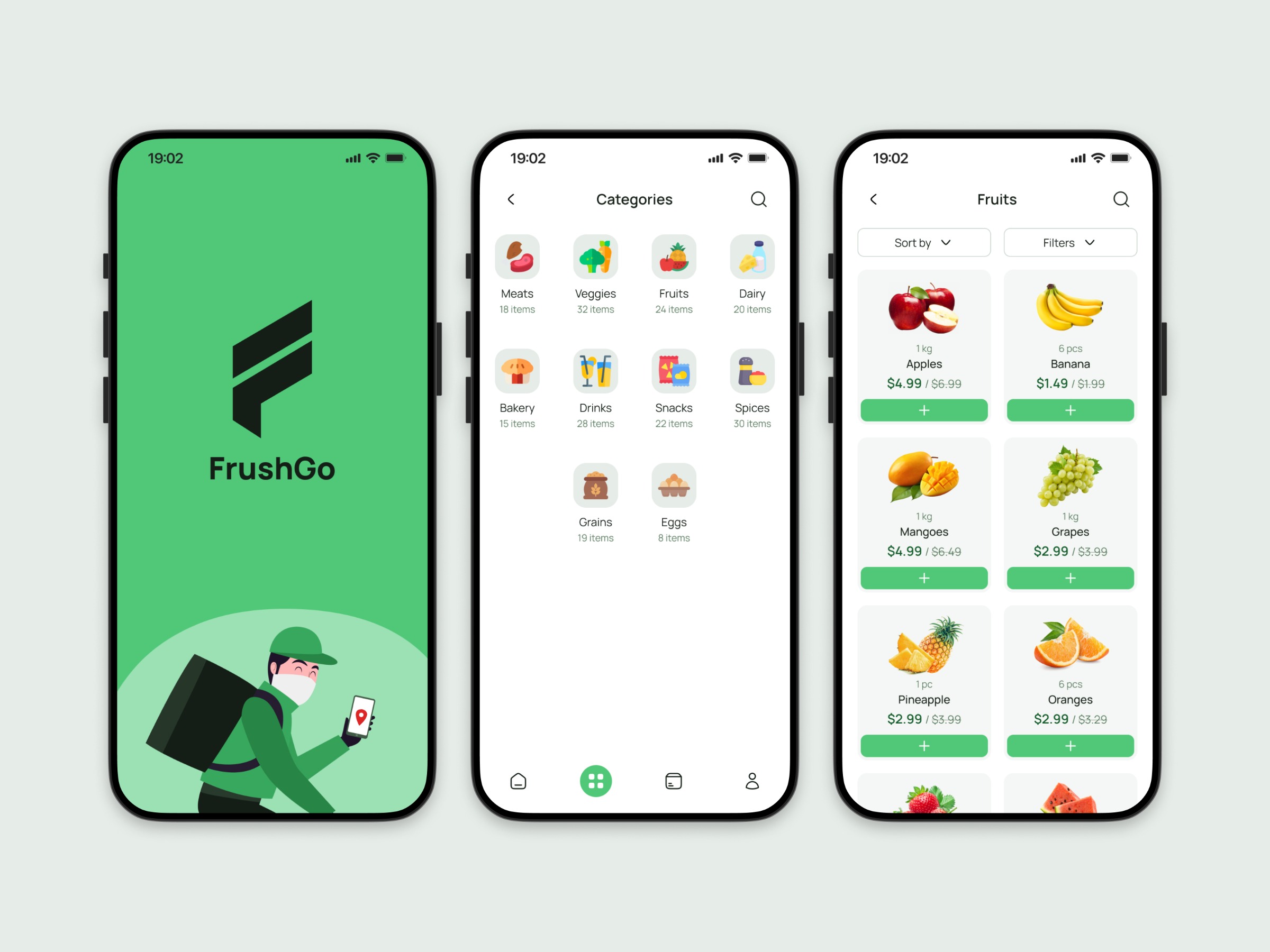 Grocery Delivery Mobile App UI Design Image 1