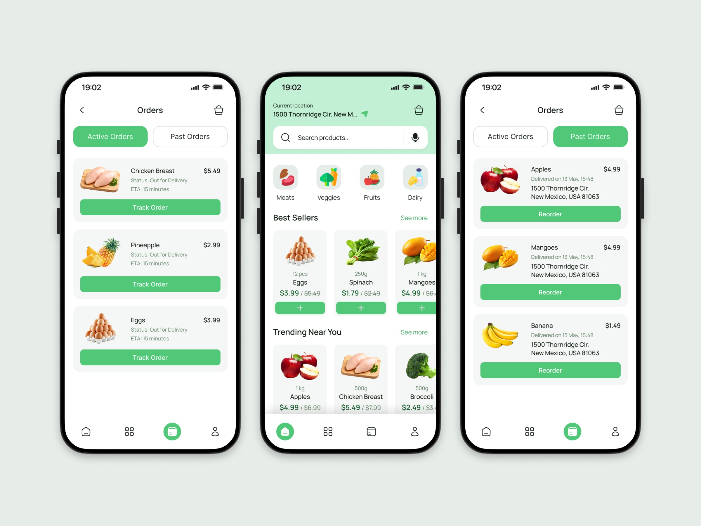 Grocery Delivery Mobile App UI Design Image 2