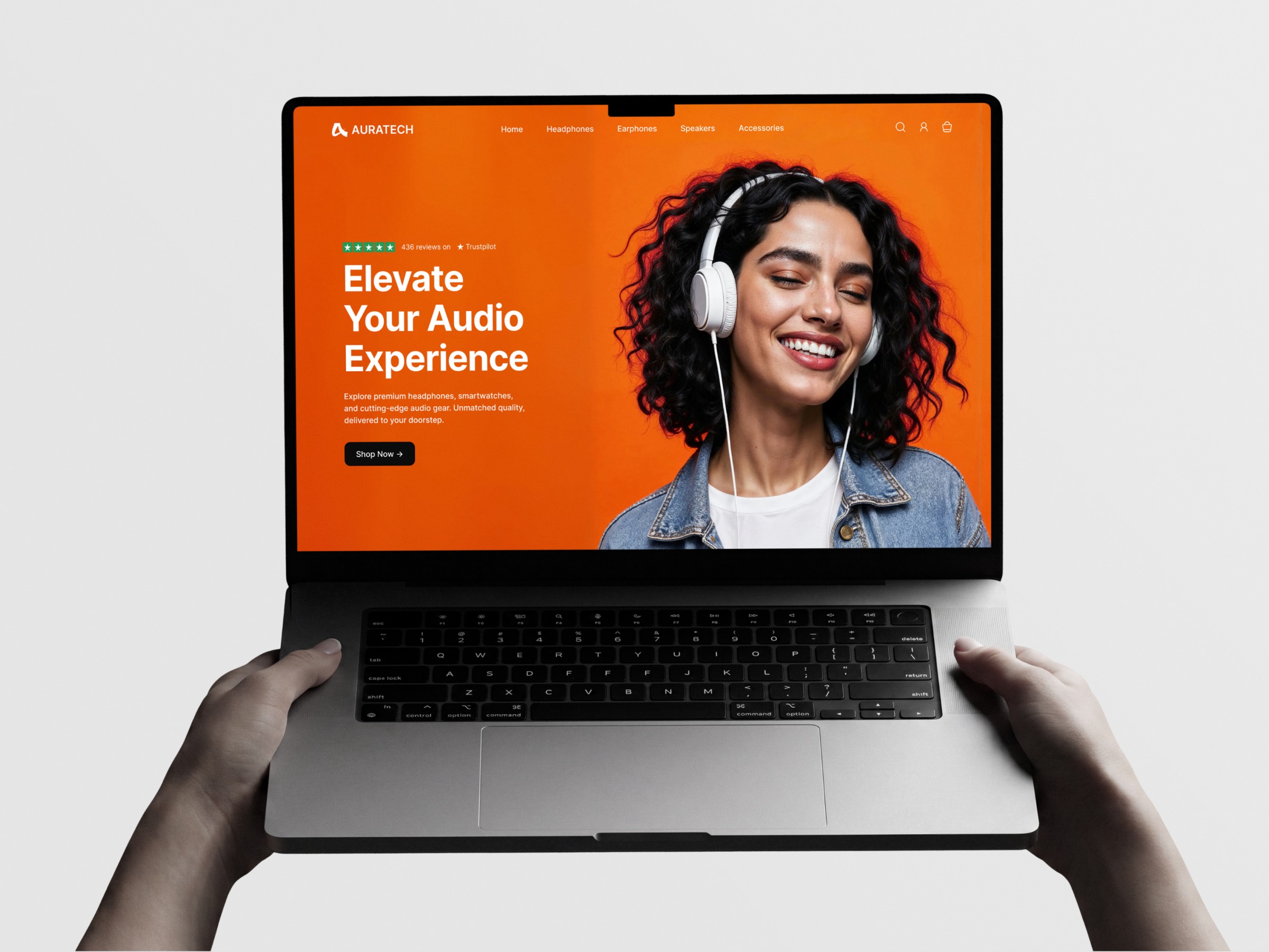 Electronics E-Commerce Website UI Design | Auratech Image 0