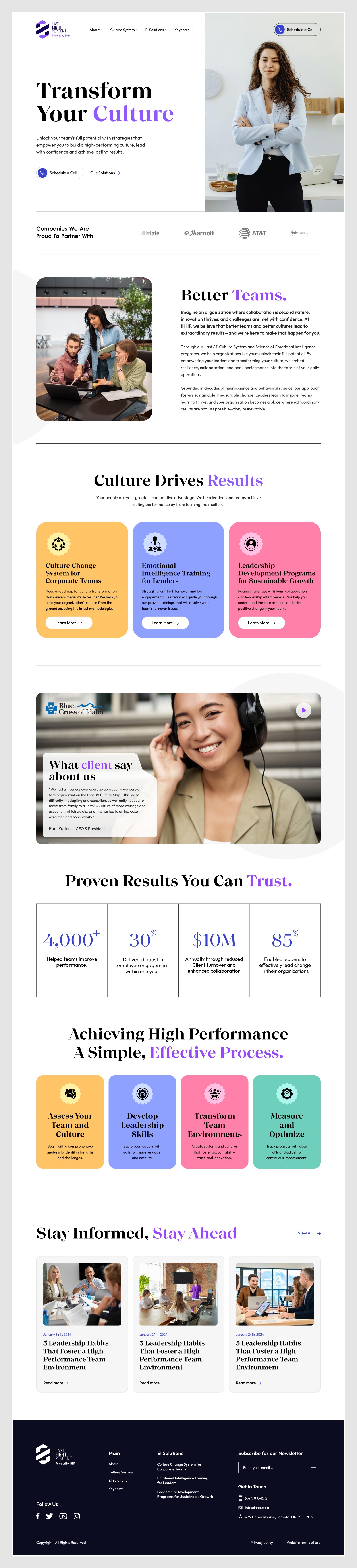 Corporate Coaching Website UI Design Image 1