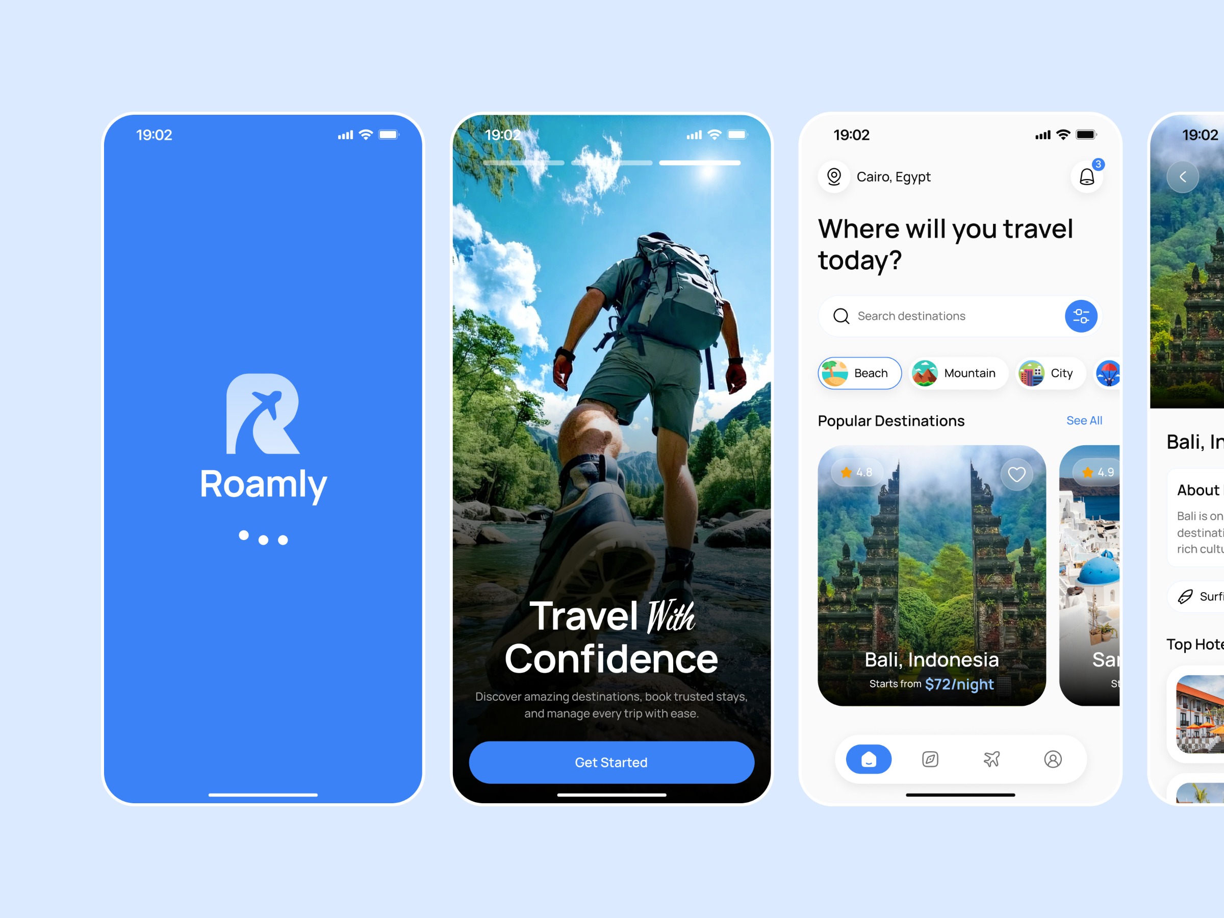 Roamly – Travel Booking Mobile App Image 0