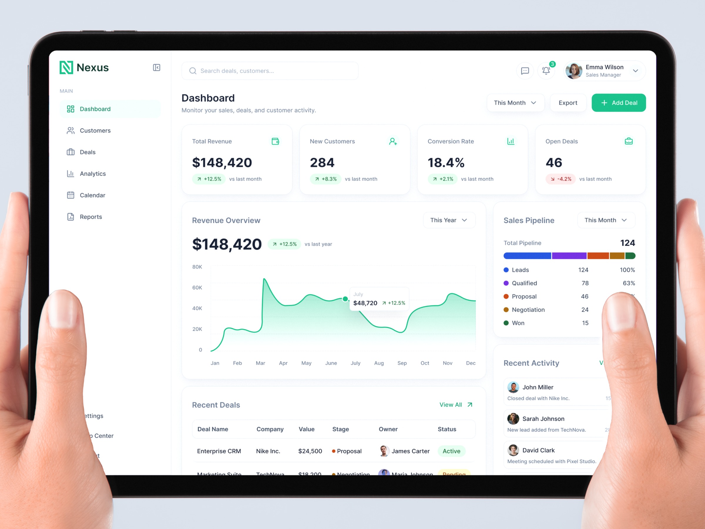 Nexus – CRM Dashboard Image 2